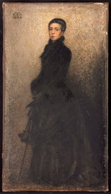 Theobald-Chartran-1880-портрет-художників-матері-Діллон-арт-друк-образотворче мистецтво-репродукція-настінне мистецтво