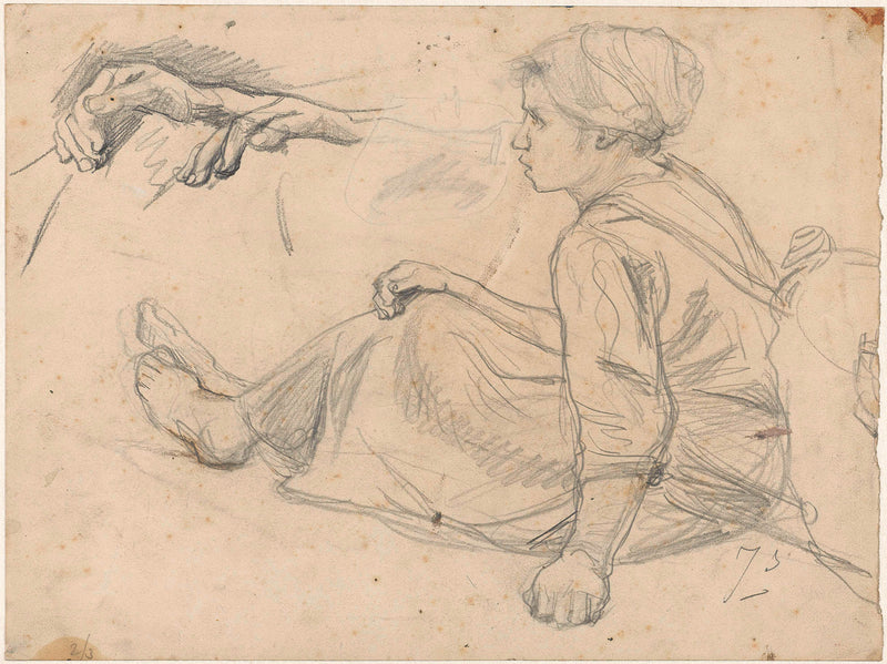 jozef-israels-1834-sketches-of-a-girl-sitting-fisherman-art-print-fine-art-reproduction-wall-art-id-anfs2i8vo