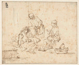 倫勃朗-範-里金-1650-約瑟夫在監獄中解釋夢想藝術印刷美術複製牆藝術 id anfwa4ufx