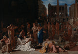 michael-sweerts-1654在古代城市艺术印刷中的瘟疫，精美的艺术复制品，墙壁，艺术，id，angiowach
