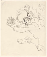 leo-gestel-1891-karikatura-lea-gestela-i-njegove-žene-sa-cvijećem-umjetnički-otisak-fine-umjetničke-reprodukcije-zidne-umjetničke-id-angyq2b7r