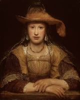 aert-de-gelder-1695，一个年轻女人的肖像，艺术打印，精美的艺术复制品，墙，艺术编号anh1vl388