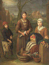 peter-snijers-1700-kvinden-handler-kunsttryk-kunst-reproduktion-vægkunst-id-anhds1rff