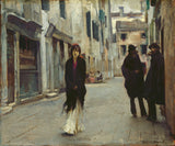 john-énekes-Sargent-1882-street-in-Velence-art-print-fine-art-reprodukció fal-art-id-ani6kqnh1