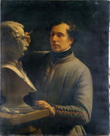 alexis-joseph-perignon-1848-jean-pierre-dantan-1800-1869-billedhugger-modellering-buste-perignon-i-1848-kunst-print-fin-kunst-reproduktion-væg-kunst