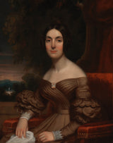 Фредерицк-Р-Спенцер-1835-портрет-дама-уметност-принт-ликовна-репродукција-зид-уметност-ид-ањолк46г