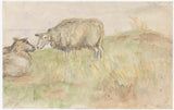 jozef-israels-1834-twee-schapen-kunstprint-fine-art-reproductie-muurkunst-id-ank4e9kax