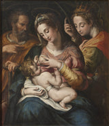 Giulio-cesare-procaccini-the-holy-family-with-st-catherine-art-print-fine-art-reproducción-wall-art-id-anlucy79g