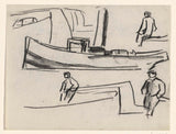 leo-gestel-1891-素描表與容器和人物研究藝術印刷美術複製品牆藝術 id-anlusbguj