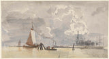 everhardus-koster-1827在阿姆斯特丹的ij艺术视图中打印精美的艺术复制品-墙-艺术-id-anmc7f2a3