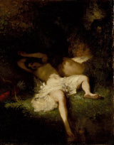 Jean-francois-millet-1845-diana-repouso-arte-impressão-belas-artes-reprodução-parede-arte-id-anmnovmta