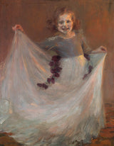 尤金妮·布萊胡特·蒙克-1905-兒童舞蹈藝術印刷美術複製品牆藝術 ID-anmnx7y0t