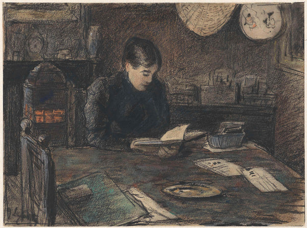 adolf-le-comte-1860-reading-woman-at-a-table-art-print-fine-art-reproduction-wall-art-id-ann258ckg