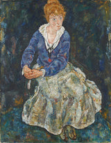 Егон-Шиле-1918-портрет-художників-дружина-Едіт-Шиле-арт-друк-образотворче-відтворення-стіна-арт-ід-аньх8ункм