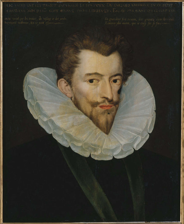 anonymous-1585-portrait-of-henry-i-of-lorraine-duke-of-guise-says-scarface-1550-to-1588-art-print-fine-art-reproduction-wall-art