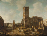jan-abrahamsz-beerstraten-1652-阿姆斯特丹旧市政厅遗址-后艺术印刷品美术复制品墙艺术 id-anpk4p0am