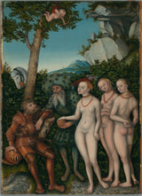 lucas-cranach-the-elder-1530-wyrok-na-paris-art-print-reprodukcja-dzieł sztuki-wall-art-id-anpse64rn
