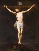 尼古拉斯·恩里克兹（Nicolas-enriquez）1790年，钉在十字架上的钉书钉艺术打印精细艺术复制品墙艺术idanqw04y8l