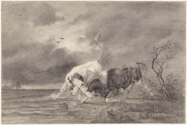johan-daniel-koelman-1848-two-bulls-fighting-in-a-river-landscape-art-print-fine-art-reproduction-wall-art-id-anr18duyb