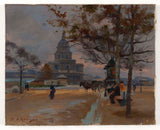 ernest-jules-renoux-1914-les-invalides-see-from-the-avenue-de-segur-art-print-fine-art-reproduction-wall-art