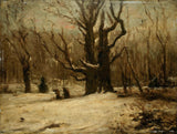 ukjent-1850-vinter-landskapskunst-trykk-fin-kunst-reproduksjon-vegg-kunst-id-ans3ddc46
