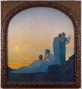 alphonse-osbert-1908-antica-sera-arte-stampa-riproduzione-d'arte-arte da parete