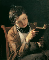 johann-baptist-reiter-1860-läsande-pojke-konst-tryck-fin-konst-reproduktion-väggkonst-id-ans7qru2g