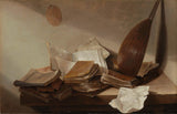 jan-davidsz-de-heem-1625静物与书本艺术印刷精美的艺术复制品墙壁艺术ID anspddek1