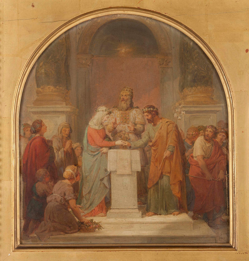 nicolas-louis-francois-gosse-1857-sketch-for-st-nicolas-du-chardonnet-church-the-marriage-of-the-virgin-art-print-fine-art-reproduction-wall-art