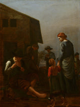 michael-sweerts-1660-сялянская-сям'я-з-мужчынам-выводзіць-з-сябе-блых