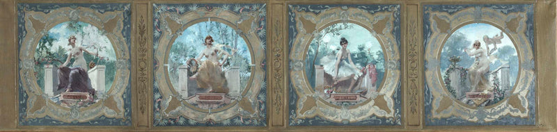 henry-jean-louis-boureau-1890-sketch-for-lobau-gallery-of-the-city-hall-of-paris-poetry-joy-dance-grace-art-print-fine-art-reproduction-wall-art
