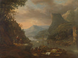 herman-saftleven-1655-pogled na rijeku-u-planinskom-regiji-umjetnička-štampa-fine-art-reproduction-wall-art-id-antfw3e2v