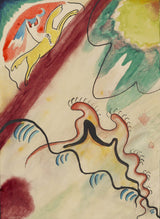 Wassily Kandinsky-design-for-the-cover-of-the-almanacder-Blaue Reiter - Art print-fine-art-reprodukčnej-wall-art-id-antwvy19f