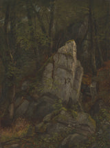 アッシャー ブラウン デュランド 1859 ピアソンズ渓谷の岩の研究-アート プリント-ファイン アート-複製-ウォール アート-id-anuldd0c2