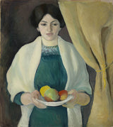 august-macke-1909-portree-õunte-kunst-print-kaunite-kunst-reproduktsioon-seinakunst-id-anuqy00cu
