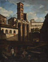 francesco-diofebi-1826-zničený-chrám-mars-ultor-rím-umelecká tlač-výtvarná-umelecká-reprodukcia-nástenného-art-id-anuwicdja