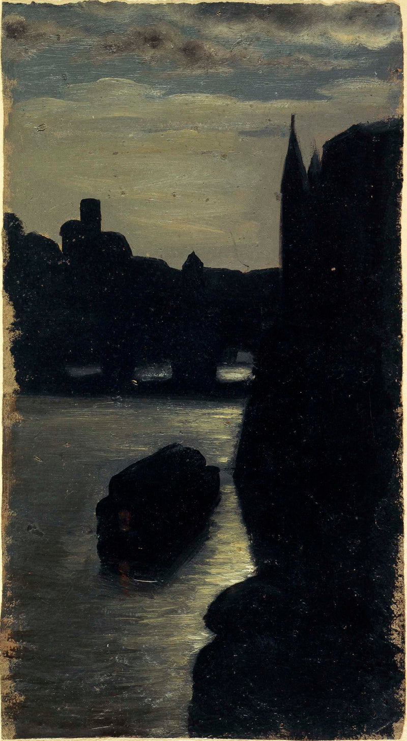 charles-emile-cuisin-1870-the-banks-of-the-seine-near-the-courthouse-night-effect-art-print-fine-art-reproduction-wall-art