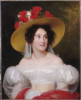 Louis-Hersent-1831-portret-madame-Arachequesne-art-print-reprodukcja-dzieł sztuki-sztuka-ścienna