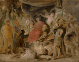 彼得·保罗·鲁本斯1623年罗马胜利的年轻皇帝君士坦丁敬拜罗马艺术印刷精美的艺术复制品墙艺术id anwci77fh