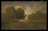 Theodore-Rousseau-1830-a-rieka-in-a-lúka-art-print-fine-art-reprodukčnej-wall-art-id-anxfk823c
