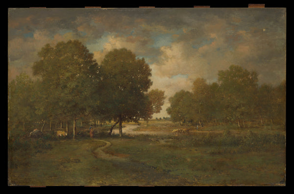 theodore-rousseau-1830-a-river-in-a-meadow-art-print-fine-art-reproduction-wall-art-id-anxfk823c