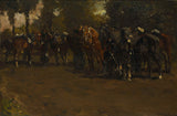 乔治·亨德里克·布雷特纳1885年骑兵在静止艺术打印上精美的艺术复制品墙艺术ID anxjckmxy