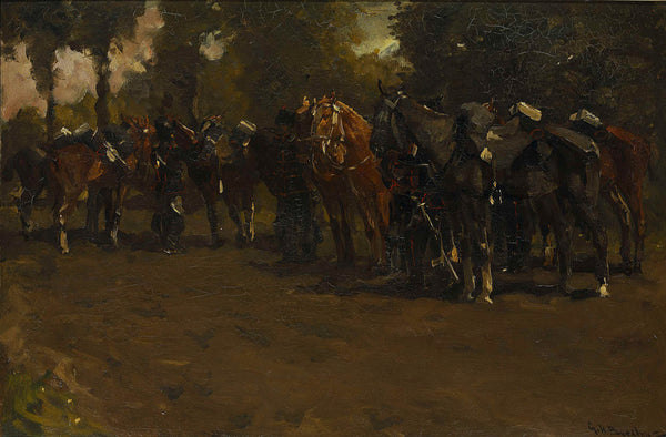 george-hendrik-breitner-1885-cavalry-at-repose-art-print-fine-art-reproduction-wall-art-id-anxjckmxy