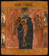 ecole-de-la-ecole-de-la-russie-du-nord-russie-du-nord-1600-Քրիստոսի մկրտությունը-արվեստ-տպագիր-գեղարվեստական-վերարտադրում-պատի-արվեստ