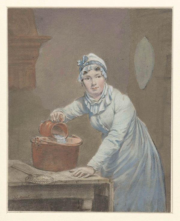 unknown-1788-maid-pours-milk-into-a-pan-art-print-fine-art-reproduction-wall-art-id-anxkfobsm