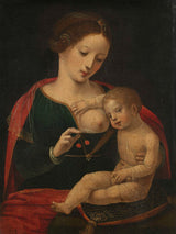 meester-van-de-vrouwelijke-halffiguren-1520-virgem-e-criança-arte-impressão-reprodução-de-finas-artes-arte-de-parede-id-anxxypeg9