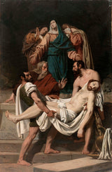 皮埃尔·儒勒·若利韦 - 1840 年 - 三百艺术印刷品、美术复制品、墙壁艺术的圣安托万的埋葬草图