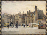 paul-schaan-1903-həbsxananın-fasadı-saint-lazare-rue-faubourg-saint-denis-art-çap-incəsənət-reproduksiya-divar-art