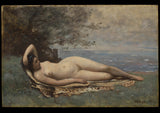 卡米尔·柯罗（Camille Corot）1865-bacchante通过海上艺术印刷精美的艺术复制品墙艺术ID-ao0ybe5ov