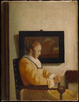 johannes-vermeer-một-phụ nữ trẻ-đọc-nghệ thuật-in-mỹ thuật-tái tạo-tường-nghệ thuật-id-ao10cvktf